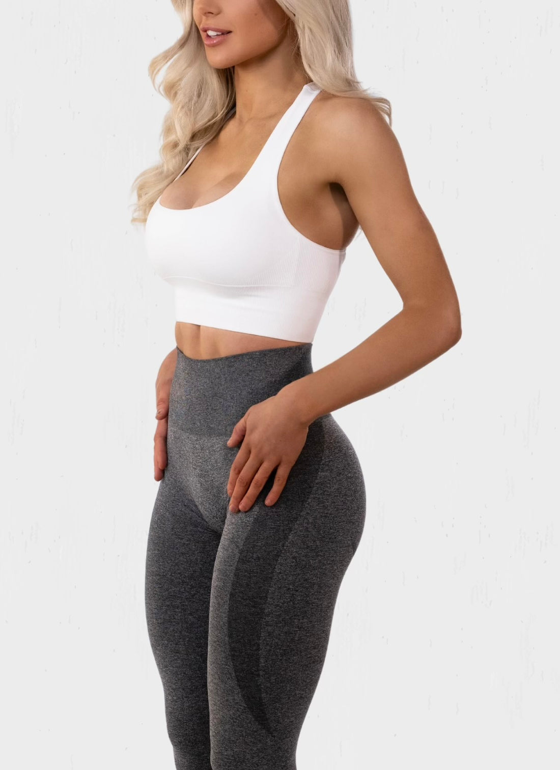 Seamless leggings svartar