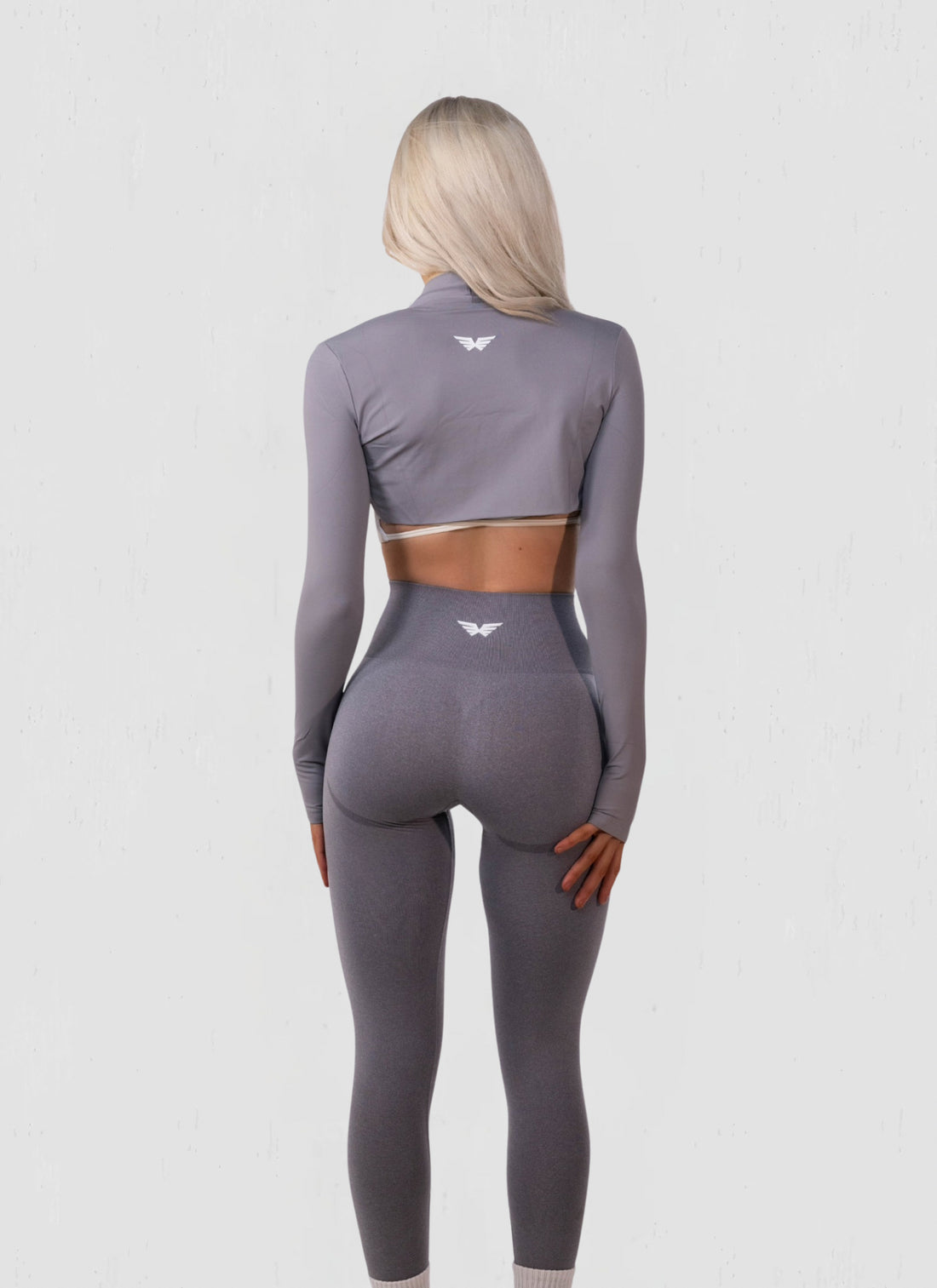 Seamless leggings gráar