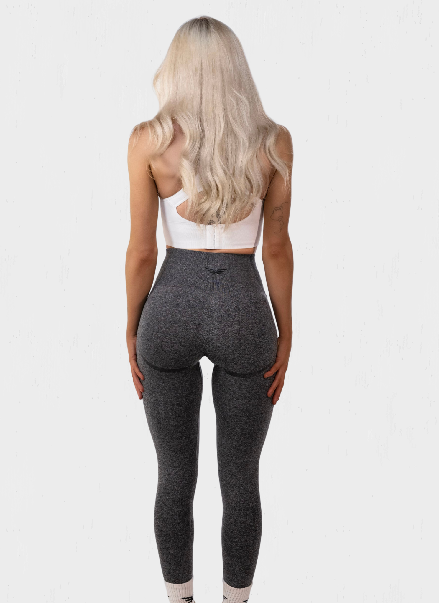 Seamless leggings svartar