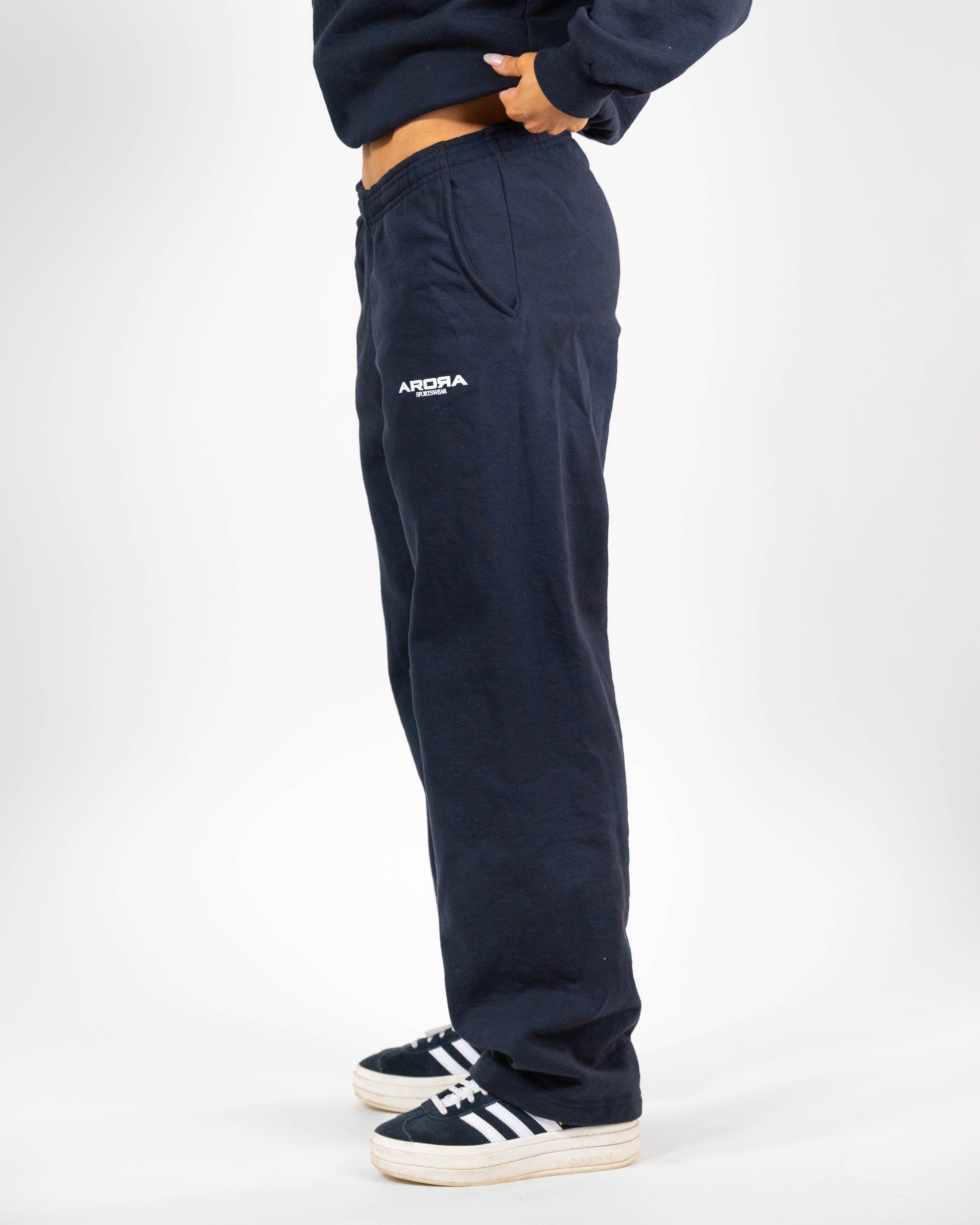 Back to school sweatpants in navy