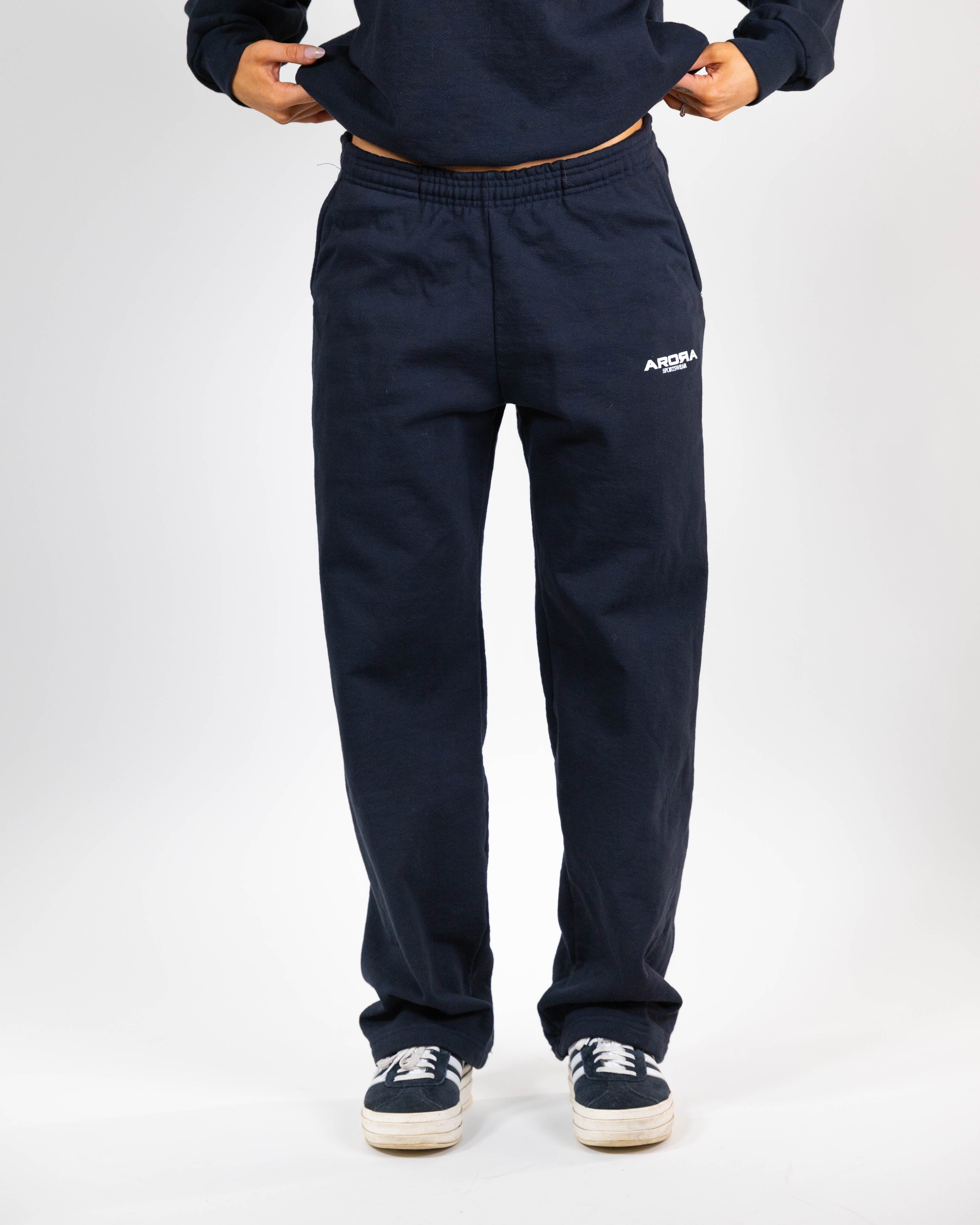 Back to school sweatpants in navy