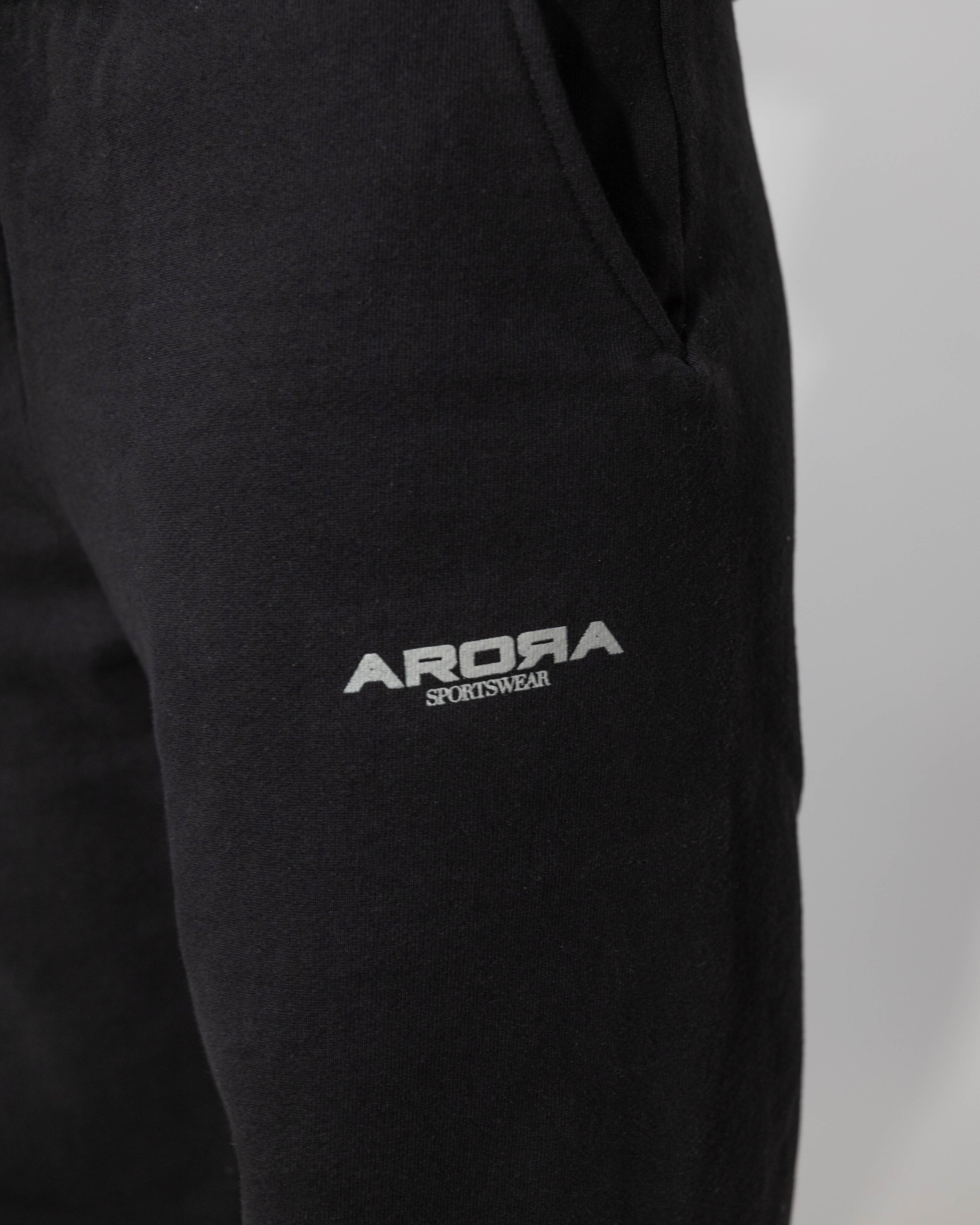 Back to school sweatpants in black