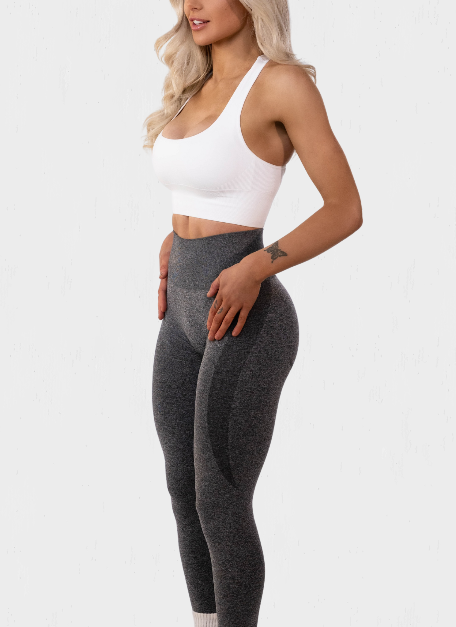 ÁRORA seamless leggings svartar