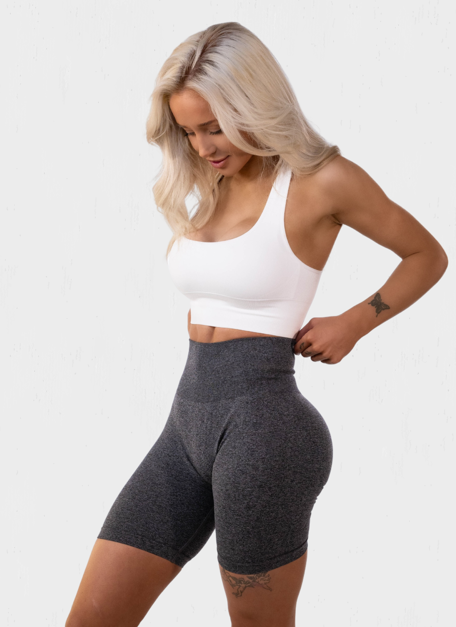 ÁRORA seamless shorts svartar