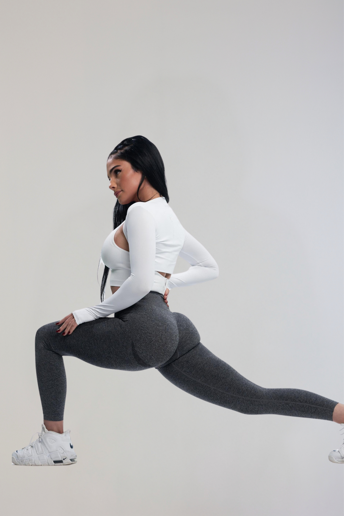 ÁRORA seamless leggings svartar